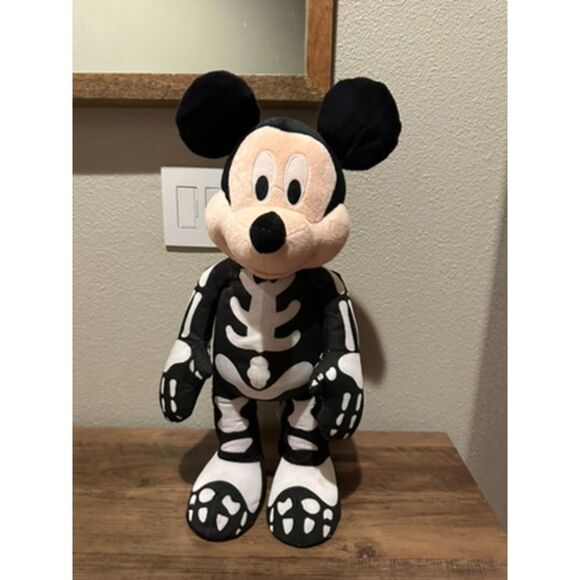 Disney Mickey Mouse Skeleton Standing Figure - Picture 1 of 9